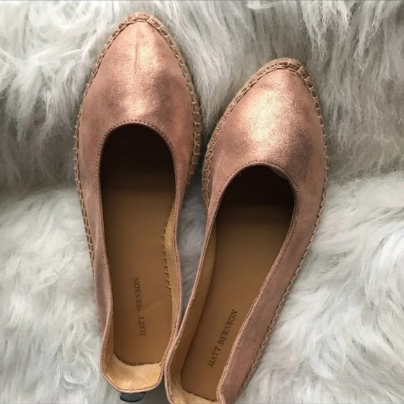 🆕NWT Matt Bernson rose gold leather espadrilles - Picture 3 of 8